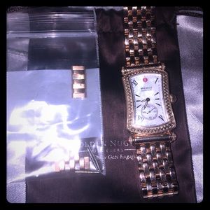 Michele rose gold dipped 148 diamond Basel watch SOLD!